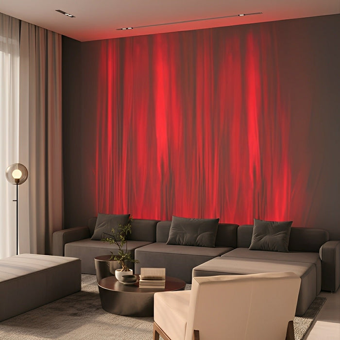 Water Waves Wall Washer Light, Dynamic LED Projection, Ambient Lighting for Patio/Garden/Home