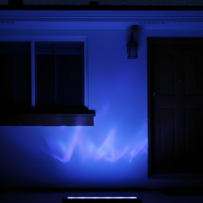 3D Dynamic Wave LED Strip - Outdoor Wall Washer Light, Waterproof / RGB Color Changing, 42.91 inch - Aluminum Glass Fixture