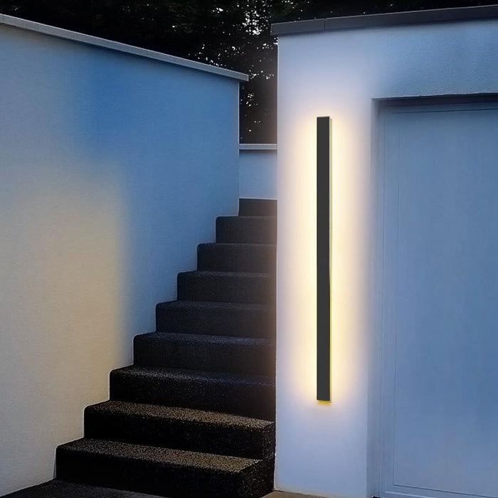 Black Friday Clearance Black Long Strip Outdoor Wall Lights Outdoor LED Lighting