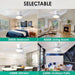 40 in. Bedroom Ceiling Fans with Lights, White Modern Ceiling Fan with Remote and APP Control, Low Ceiling Fan for Bedroom Living Room Dining Room-16-ErisView