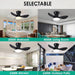 40 in. Bedroom Ceiling Fans with Lights, White Modern Ceiling Fan with Remote and APP Control, Low Ceiling Fan for Bedroom Living Room Dining Room-26-ErisView