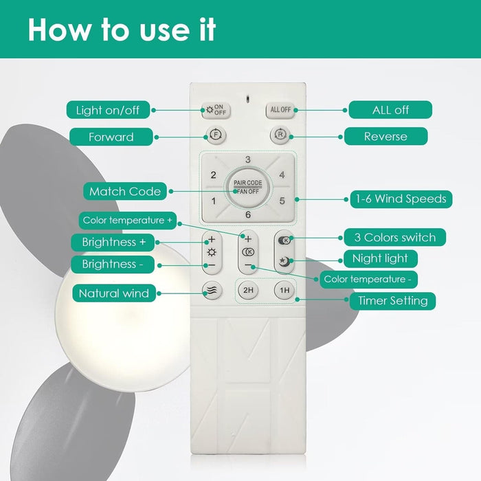 40 in. Bedroom Ceiling Fans with Lights, White Modern Ceiling Fan with Remote and APP Control, Low Ceiling Fan for Bedroom Living Room Dining Room-27-ErisView