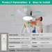 40 in. Bedroom Ceiling Fans with Lights, White Modern Ceiling Fan with Remote and APP Control, Low Ceiling Fan for Bedroom Living Room Dining Room-33-ErisView