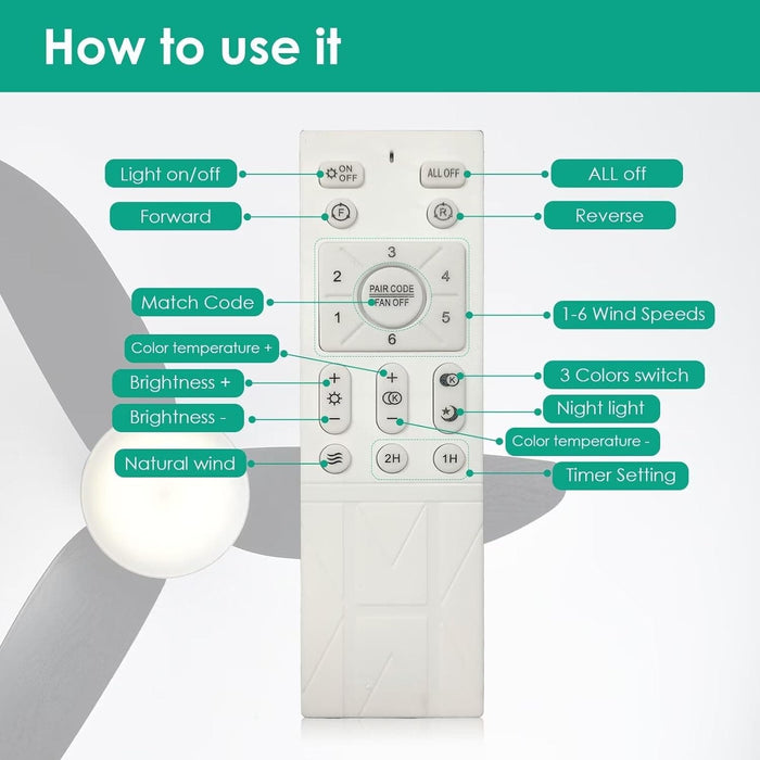 40 in. Bedroom Ceiling Fans with Lights, White Modern Ceiling Fan with Remote and APP Control, Low Ceiling Fan for Bedroom Living Room Dining Room-9-ErisView
