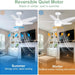 40 in. Remote Control Ceiling Fan and Light, White Modern Ceiling Fan with 5 Blades, Ceiling Fan Summer Winter, Bedroom Ceiling Fans for Low Ceiling-5-ErisView