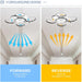 41 in. Flush Mount LED Ceiling Fan with Lights and Remote Control for Living Room-6-ErisView