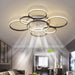41 in. Flush Mount LED Ceiling Fan with Lights and Remote Control for Living Room-1-ErisView