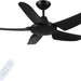 42 in. Black Ceiling Fan NO Light. Reversible Quiet Ceiling Fans with Remote Control, 5 Blade Modern Ceiling Fan, Covered Ceiling Fan -1-ErisView