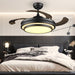 42 in. Black Modern Ceiling Fan with Lights and Remote, Retractable Fandelier Ceiling Fan, Smart LED Ceiling Fan with APP Control, Kitchen Ceiling Fans-8-ErisView