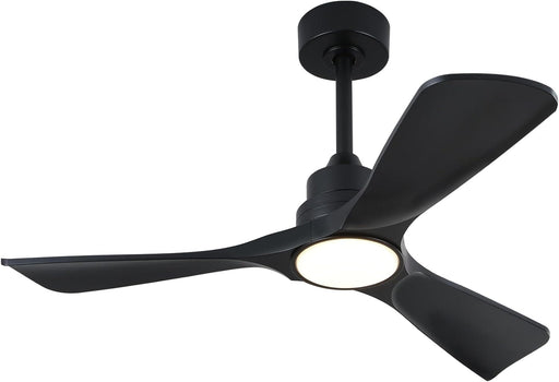 42 in. Black Remote Control Ceiling Fan and Light, Modern Reversible Quiet Ceiling Fan for Bedroom Living Room, Farmhouse Outdoor Fan for Gazebo-1-ErisView