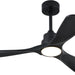 42 in. Black Remote Control Ceiling Fan and Light, Modern Reversible Quiet Ceiling Fan for Bedroom Living Room, Farmhouse Outdoor Fan for Gazebo-1-ErisView