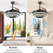 42 in. Black Retractable Ceiling Fan, Chandelier Ceiling Fan with Lights, Silent Reversible DC Ceiling Fan, Bedroom Ceiling Fan with Lights-3-ErisView