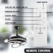 42 in. Black Retractable Ceiling Fan with Lights and Remote, Modern Rings LED Chandeliers, Invisible Ceiling Fans Fandelier -4-ErisView