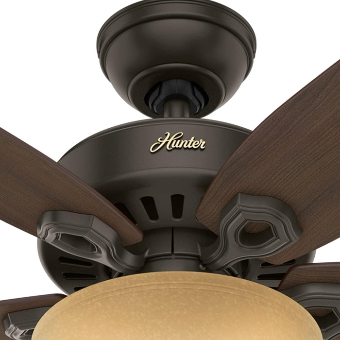 42 in. Bronze Ceiling Fan with LED Light Kit and Pull Chain, Ceiling Hugger Ceiling Fan with Light-6-ErisView
