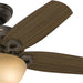 42 in. Bronze Ceiling Fan with LED Light Kit and Pull Chain, Ceiling Hugger Ceiling Fan with Light-8-ErisView