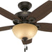42 in. Bronze Ceiling Fan with LED Light Kit and Pull Chain, Ceiling Hugger Ceiling Fan with Light-1-ErisView