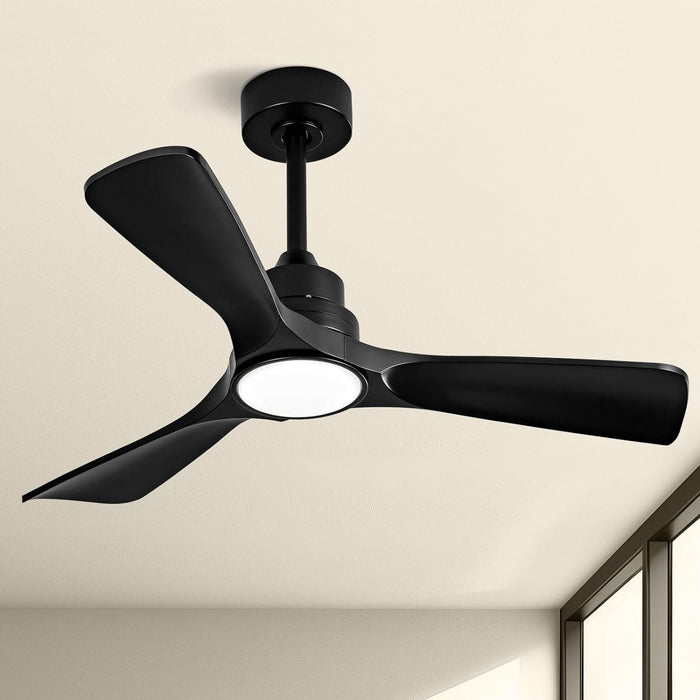 42 in. Brown Outdoor Ceiling Fan with Light and Remote, Reversible Modern Ceiling Fan for Patio Porch Gazebo, Indoor Ceiling Fan for Bedroom Kids room-18-ErisView