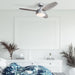 42 in. Brushed Nickel Ceiling Fan, Home Ceiling Fan, Best Flush Mount Ceiling Fans-10-ErisView