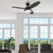 42 in. Brushed Nickel Ceiling Fan, Home Ceiling Fan, Best Flush Mount Ceiling Fans-11-ErisView