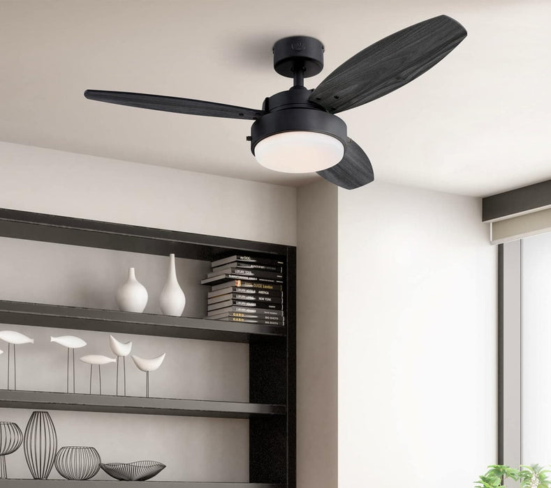 42 in. Brushed Nickel Ceiling Fan, Home Ceiling Fan, Best Flush Mount Ceiling Fans-13-ErisView