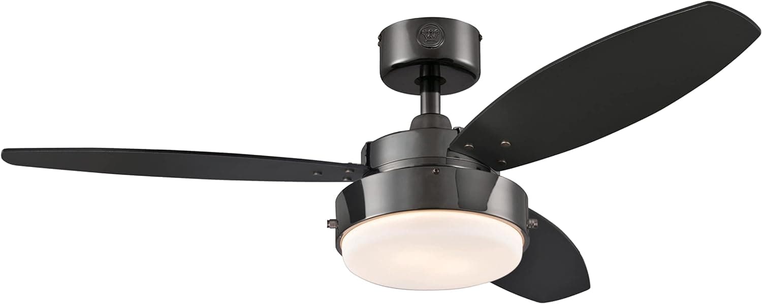 42 in. Brushed Nickel Ceiling Fan, Home Ceiling Fan, Best Flush Mount Ceiling Fans-24-ErisView