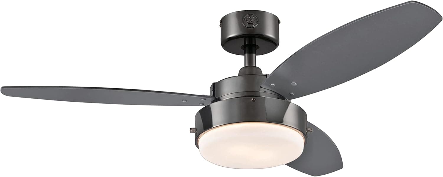 42 in. Brushed Nickel Ceiling Fan, Home Ceiling Fan, Best Flush Mount Ceiling Fans-27-ErisView