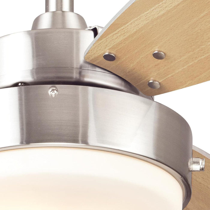 42 in. Brushed Nickel Ceiling Fan, Home Ceiling Fan, Best Flush Mount Ceiling Fans-2-ErisView