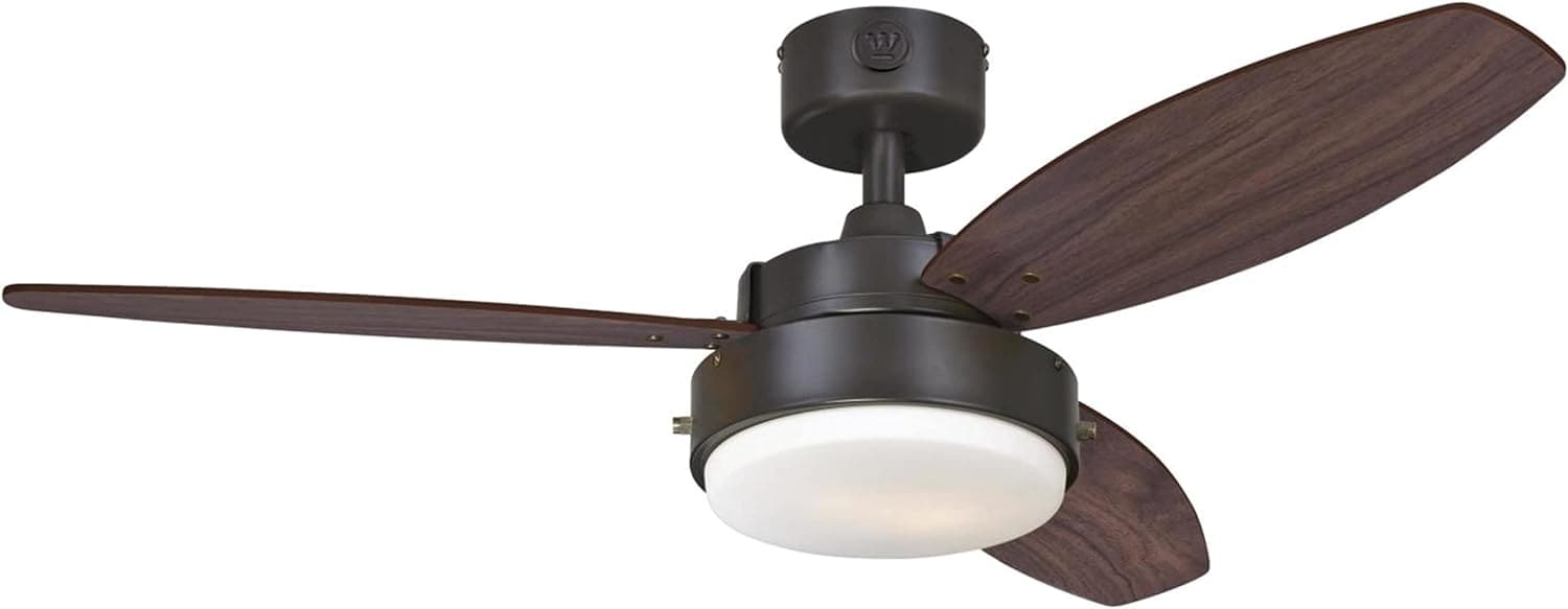 42 in. Brushed Nickel Ceiling Fan, Home Ceiling Fan, Best Flush Mount Ceiling Fans-30-ErisView