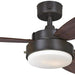 42 in. Brushed Nickel Ceiling Fan, Home Ceiling Fan, Best Flush Mount Ceiling Fans-30-ErisView