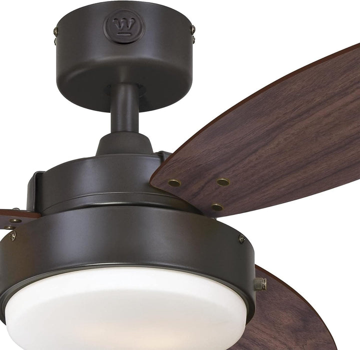42 in. Brushed Nickel Ceiling Fan, Home Ceiling Fan, Best Flush Mount Ceiling Fans-31-ErisView