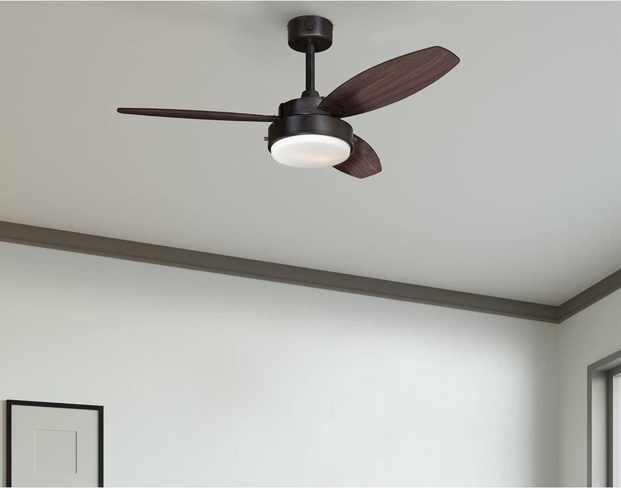 42 in. Brushed Nickel Ceiling Fan, Home Ceiling Fan, Best Flush Mount Ceiling Fans-32-ErisView
