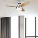 42 in. Brushed Nickel Ceiling Fan, Home Ceiling Fan, Best Flush Mount Ceiling Fans-3-ErisView