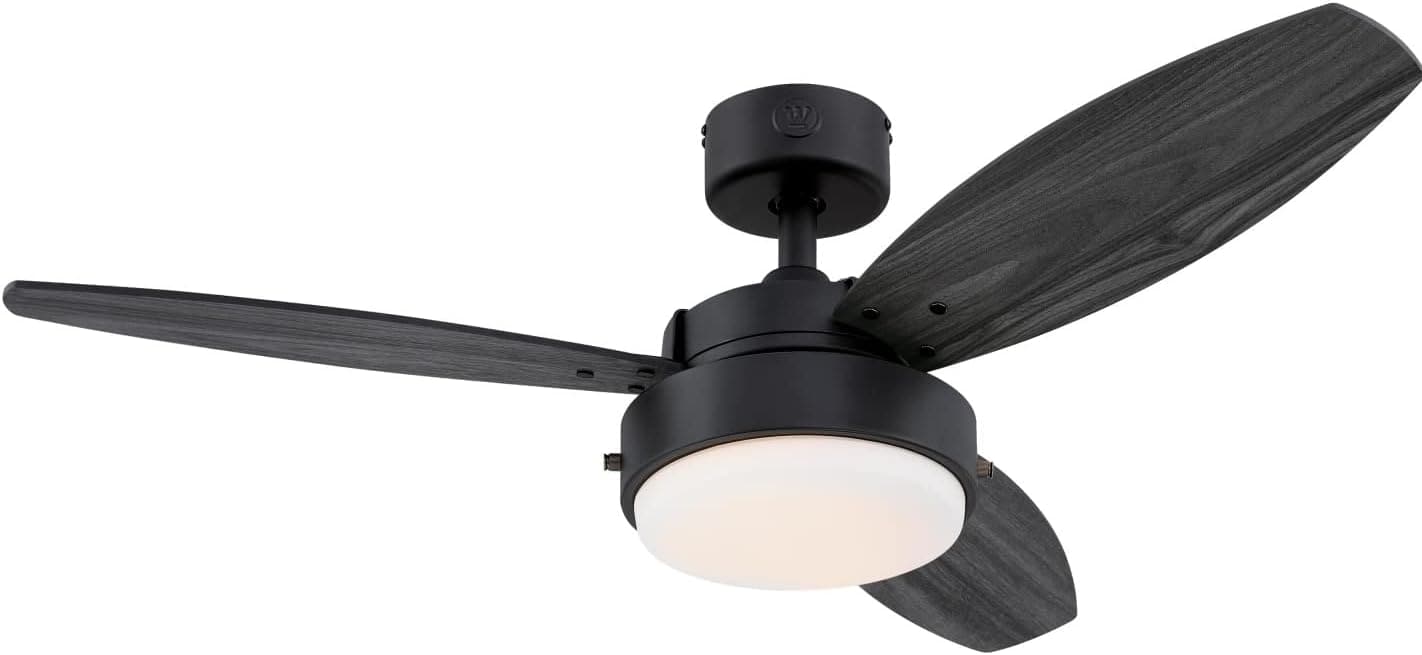 42 in. Brushed Nickel Ceiling Fan, Home Ceiling Fan, Best Flush Mount Ceiling Fans-7-ErisView