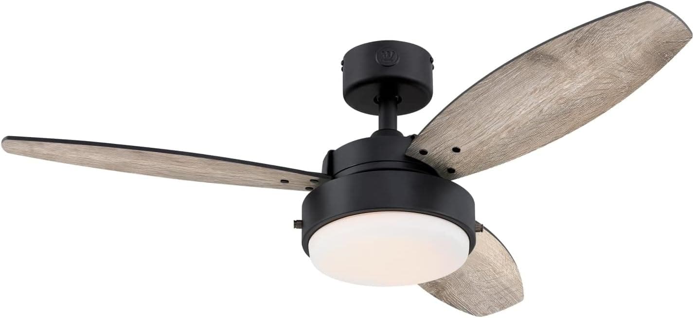 42 in. Brushed Nickel Ceiling Fan, Home Ceiling Fan, Best Flush Mount Ceiling Fans-9-ErisView