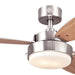 42 in. Brushed Nickel Ceiling Fan, Home Ceiling Fan, Best Flush Mount Ceiling Fans-1-ErisView