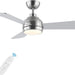42 in. Brushed Nickel Ceiling Fan with Lights and Remote, Dimmable Reversible Quiet Ceiling Fans, Modern Bedroom Ceiling Fans, Living Room Fan-1-ErisView