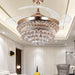 42 in. Ceiling Fan LED Light and Remote, Rose Gold Crystal Chandelier Fan, Pretty Ceiling Fans, Ceiling Fan for Bedroom Living Room Dining Room-3-ErisView