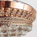 42 in. Ceiling Fan LED Light and Remote, Rose Gold Crystal Chandelier Fan, Pretty Ceiling Fans, Ceiling Fan for Bedroom Living Room Dining Room-5-ErisView