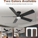 42 in. Ceiling Fan with Bright Light and Remote, Low Profile Flush Mount Modern Ceiling Fan for Bedroom Kitchen Kids Room, Reversible Quiet Ceiling Fans-2-ErisView