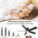 42 in. Ceiling Fan with Bright Light and Remote, Low Profile Flush Mount Modern Ceiling Fan for Bedroom Kitchen Kids Room, Reversible Quiet Ceiling Fans-8-ErisView