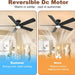 42 in. Ceiling Fan with Bright Light and Remote, Low Profile Flush Mount Modern Ceiling Fan for Bedroom Kitchen Kids Room, Reversible Quiet Ceiling Fans-9-ErisView
