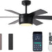 42 in. Ceiling Fan with Light and Remote APP Control, Reversible Outdoor Wood Ceiling Fan, Best Outdoor Ceiling Fan with Light, Black Outdoor Ceiling Fan-1-ErisView