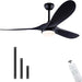42 in. Ceiling Fan with Light and Remote, Farmhouse Reversible Quiet Ceiling Fans for Living Room Bedroom, Black Outdoor Ceiling Fan-28-ErisView