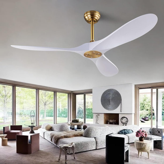 42 in. Ceiling Fan with Light and Remote, Farmhouse Reversible Quiet Ceiling Fans for Living Room Bedroom, Black Outdoor Ceiling Fan-36-ErisView