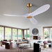 42 in. Ceiling Fan with Light and Remote, Farmhouse Reversible Quiet Ceiling Fans for Living Room Bedroom, Black Outdoor Ceiling Fan-36-ErisView
