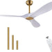 42 in. Ceiling Fan with Light and Remote, Farmhouse Reversible Quiet Ceiling Fans for Living Room Bedroom, Black Outdoor Ceiling Fan-40-ErisView