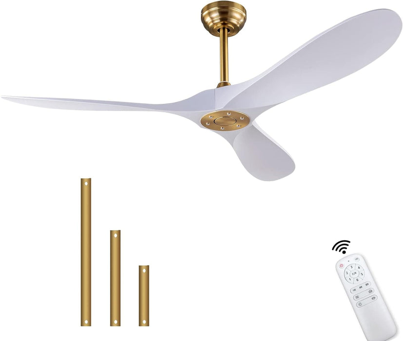 42 in. Ceiling Fan with Light and Remote, Farmhouse Reversible Quiet Ceiling Fans for Living Room Bedroom, Black Outdoor Ceiling Fan-40-ErisView