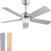 42 in. Ceiling Fan with Light and Remote, Farmhouse Reversible Quiet Ceiling Fans for Living Room Bedroom, Black Outdoor Ceiling Fan-56-ErisView