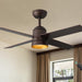 42 in. Ceiling Fan with Lights and Remote for Kitchen Dining Room Bedroom, Small Oil Rubbed Bronze Ceiling Fan with Light, Unusual Ceiling Fans-1-ErisView