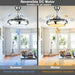 42 in. Ceiling Fan with Remote Control, Retractable Blade Ceiling Fan with Light, Quiet Reversible Ceiling Fan for Bedroom Living Room Dining Room-5-ErisView